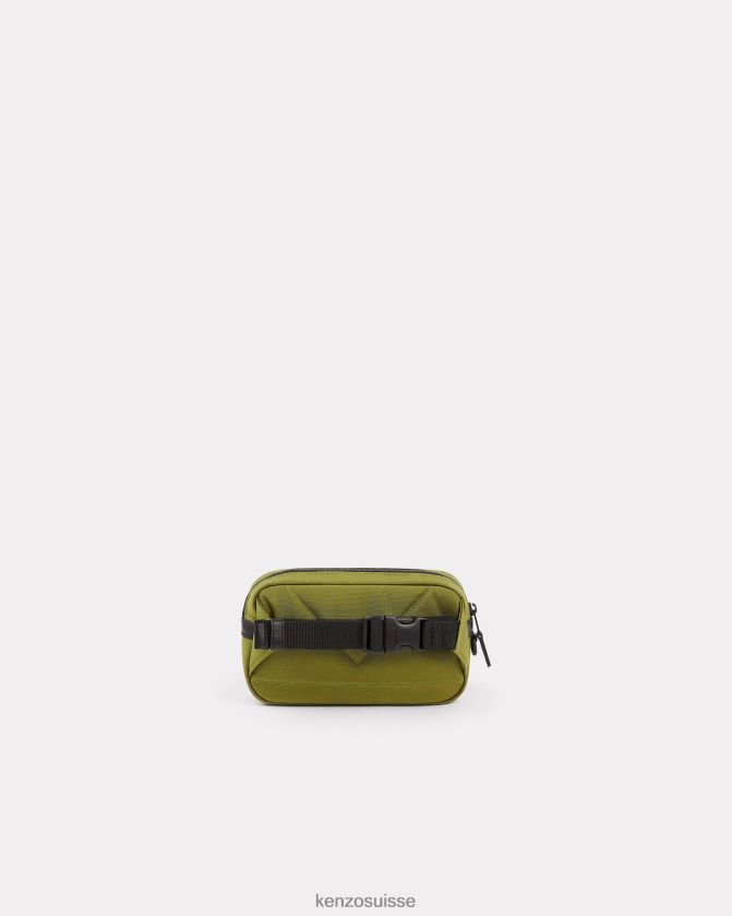 Kenzo sac à écusson avec sangle Hommes kaki D2804X874 accessoires