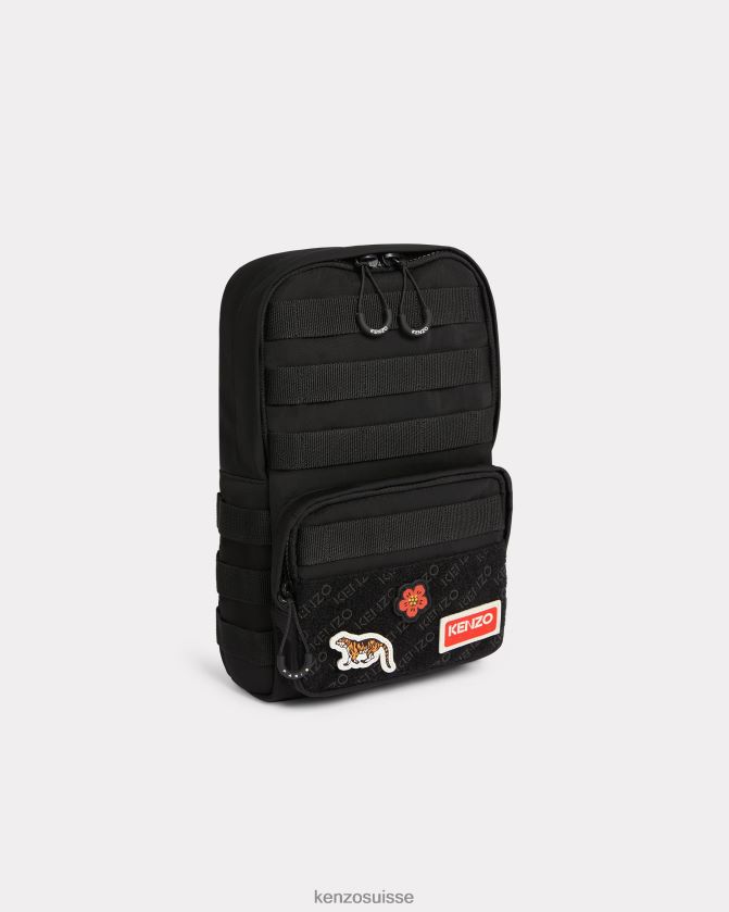 Kenzo sac à dos bandoulière jungle Hommes noir D2804X824 accessoires