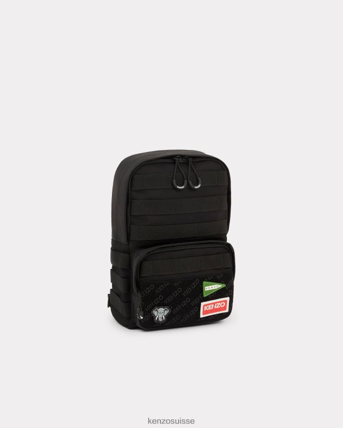 Kenzo sac à dos jungle avec sangle Hommes noir D2804X910 accessoires