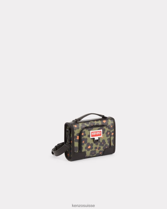 Kenzo sac porté épaule Hana léopard Hommes kaki D2804X866 accessoires