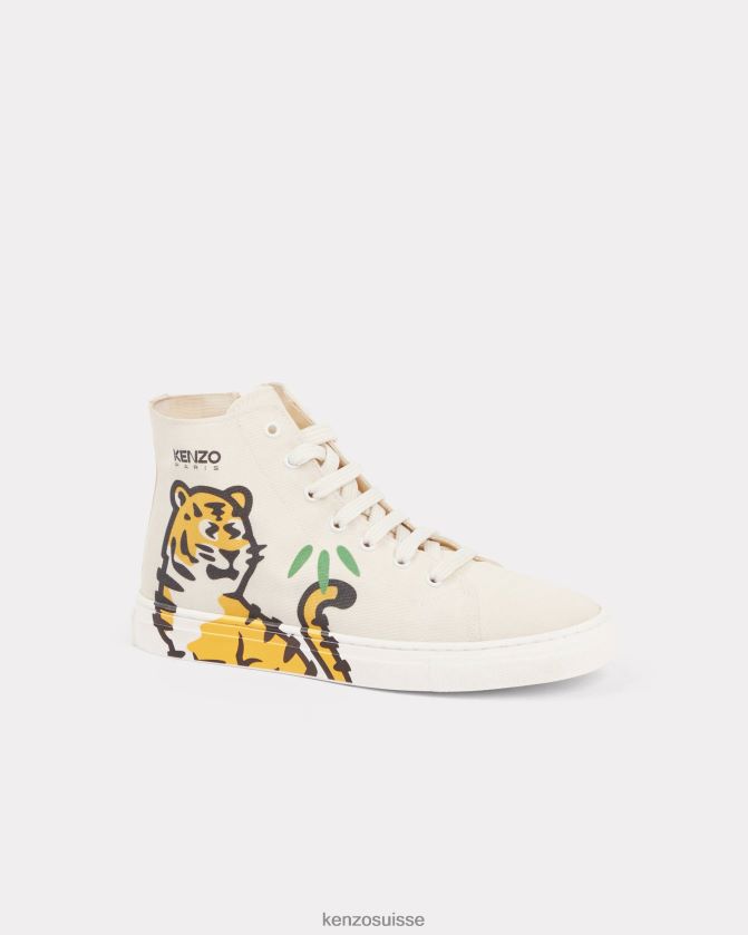 Kenzo baskets montantes kotora Hommes écru D2804X797 guerre à pied