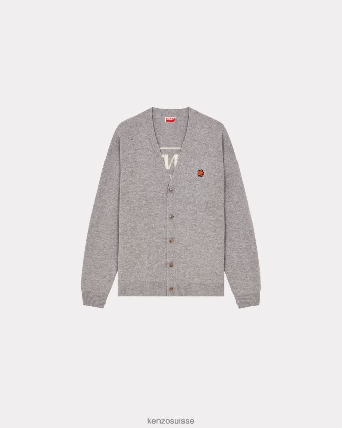 Kenzo cardigan en laine mérinos paris Hommes gris brumeux D2804X279 vêtements