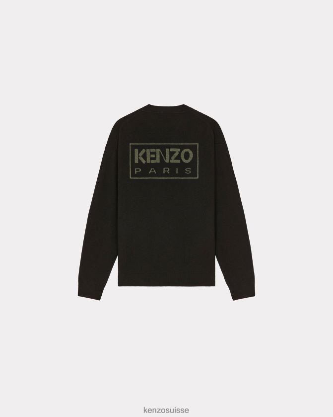 Kenzo cardigan en laine mérinos paris Hommes noir D2804X137 vêtements