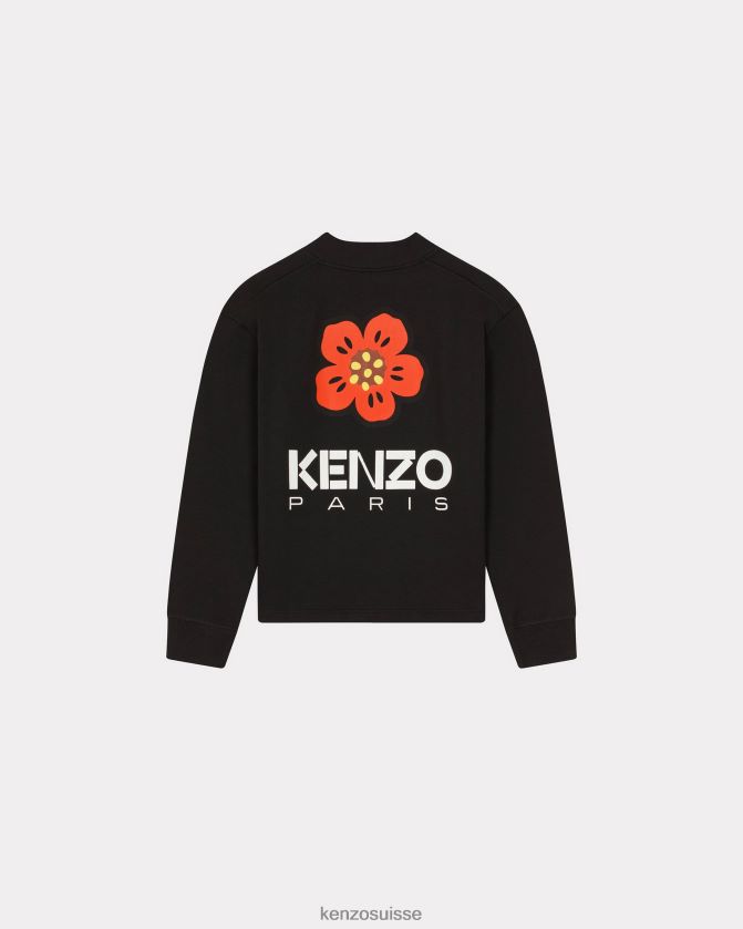 Kenzo cardigan à fleurs de boké Hommes noir D2804X81 vêtements
