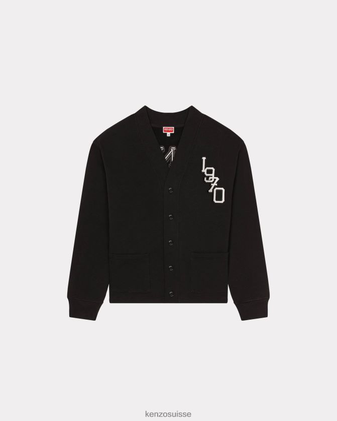 Kenzo cardigan tigre varsity jungle Hommes noir D2804X289 vêtements