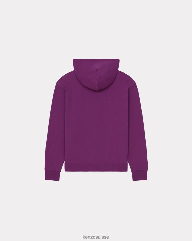 Kenzo pull à capuche zippé et écusson 