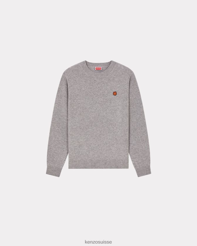 Kenzo pull en laine mérinos paris Hommes gris brumeux D2804X147 vêtements