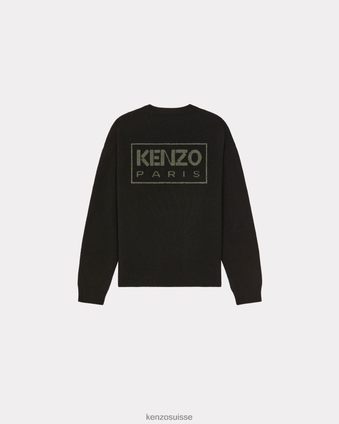 Kenzo pull en laine mérinos paris Hommes noir D2804X37 vêtements