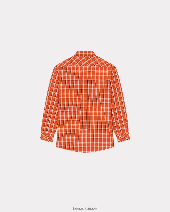 Kenzo chemise décontractée à carreaux Hommes rouge moyen D2804X124 vêtements