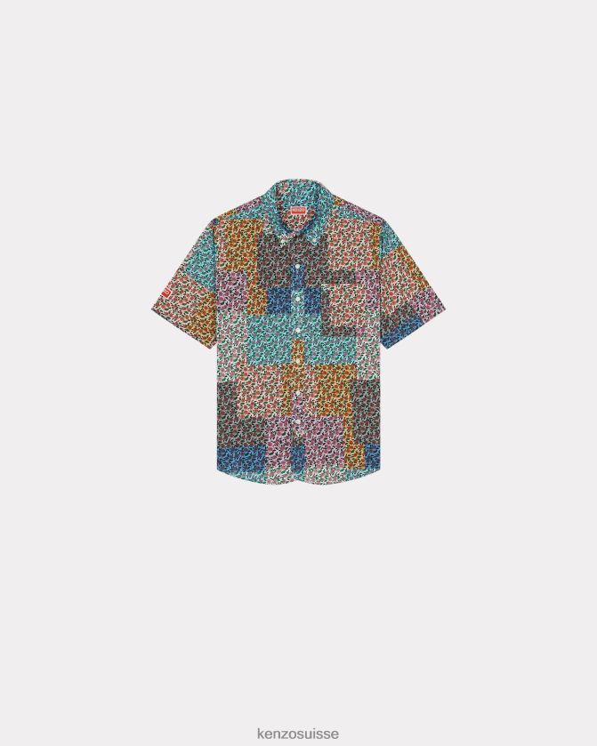 Kenzo chemise hawaïenne patchwork Hommes multicolore D2804X233 vêtements
