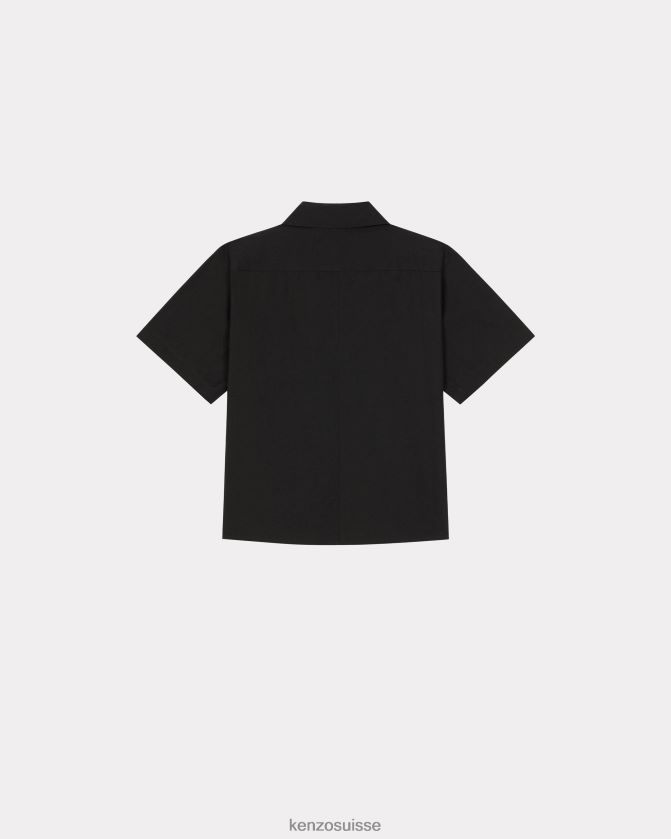 Kenzo chemise kimono paris Hommes noir D2804X215 vêtements