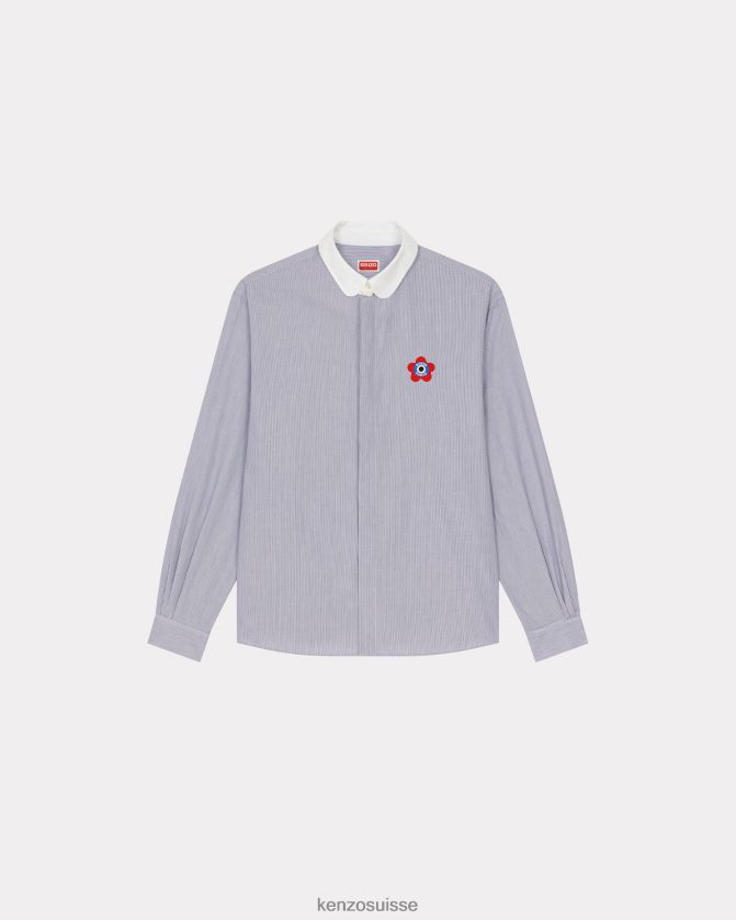 Kenzo chemise rayée Target Hommes bleu nuit D2804X309 vêtements