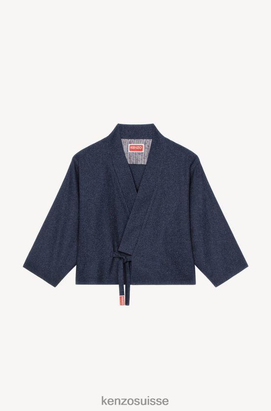 Kenzo veste kimono Hommes bleu nuit D2804X354 vêtements