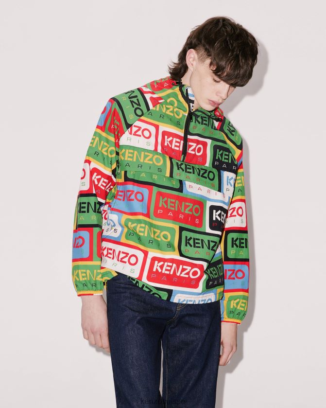 Kenzo coupe-vent des étiquettes Hommes multicolore D2804X102 vêtements