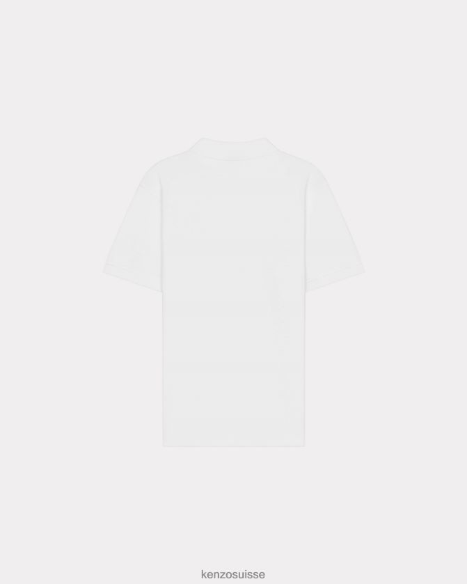 Kenzo polo à blason de fleur de boke Hommes blanc D2804X83 vêtements