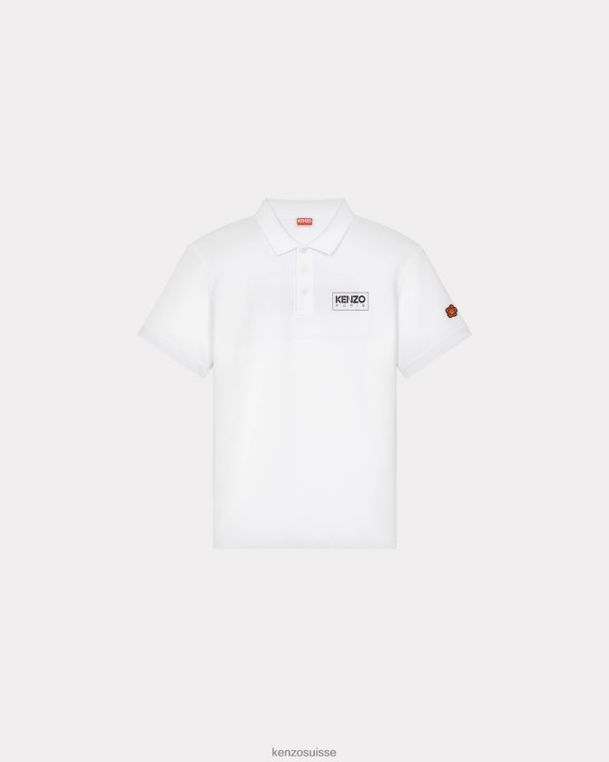 Kenzo polo parisien Hommes blanc D2804X22 vêtements