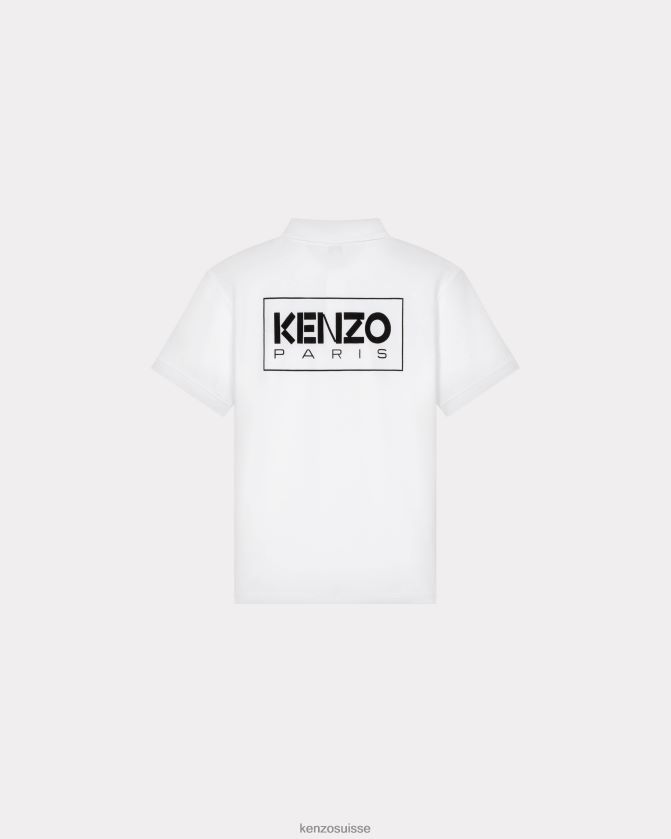 Kenzo polo parisien Hommes blanc D2804X22 vêtements