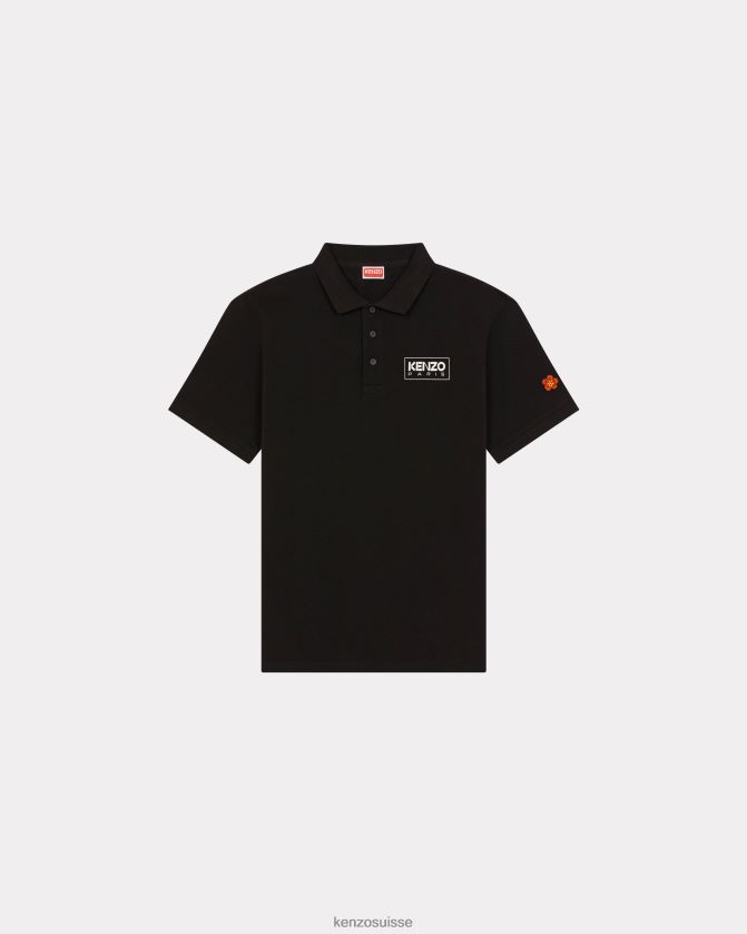 Kenzo polo parisien Hommes noir D2804X193 vêtements
