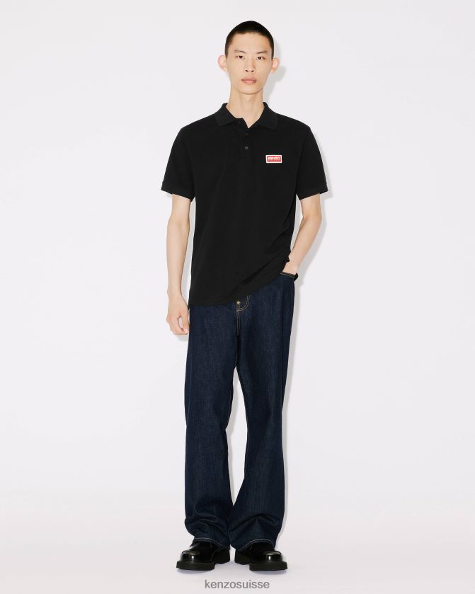 Kenzo polo parisien Hommes noir D2804X291 vêtements
