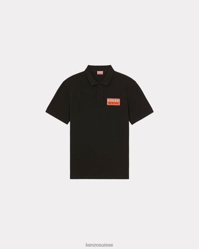 Kenzo polo parisien Hommes noir D2804X94 vêtements