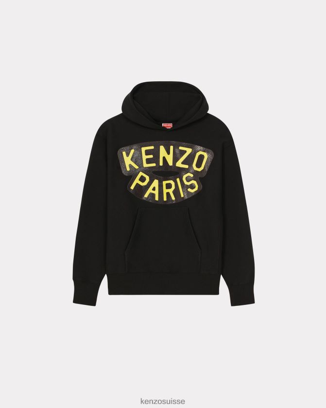 Kenzo sweat à capuche marin Hommes noir D2804X212 vêtements