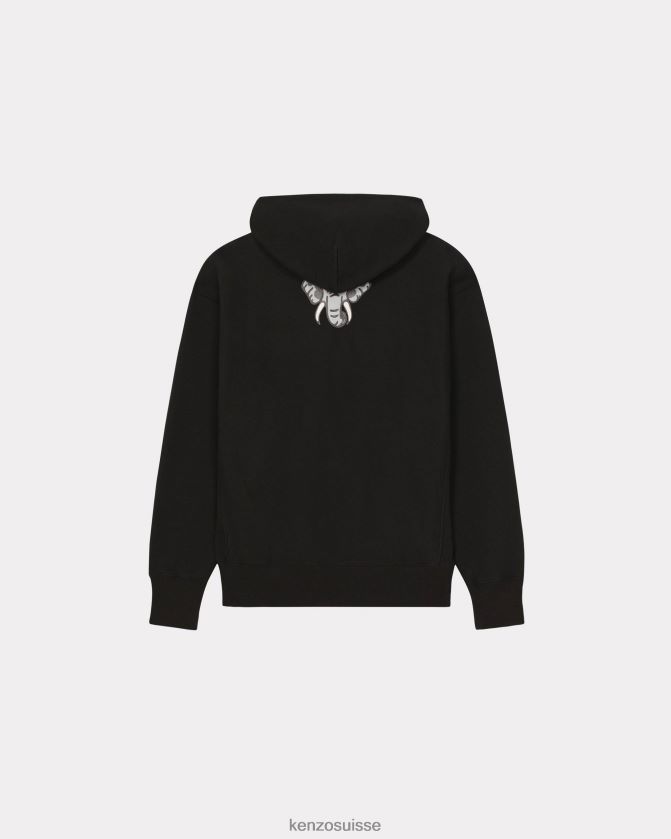 Kenzo sweat à capuche marin Hommes noir D2804X212 vêtements