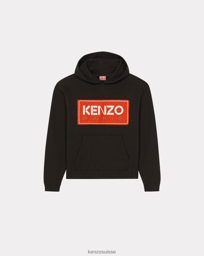 Kenzo sweat à capuche paris Hommes noir D2804X108 vêtements