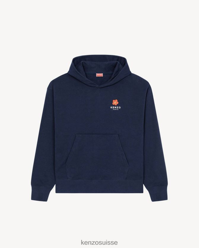 Kenzo sweat oversize à fleurs de boke Hommes bleu nuit D2804X366 vêtements