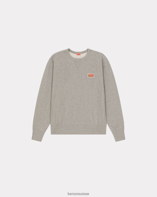 Kenzo sweat oversize paris Hommes gris perle D2804X80 vêtements