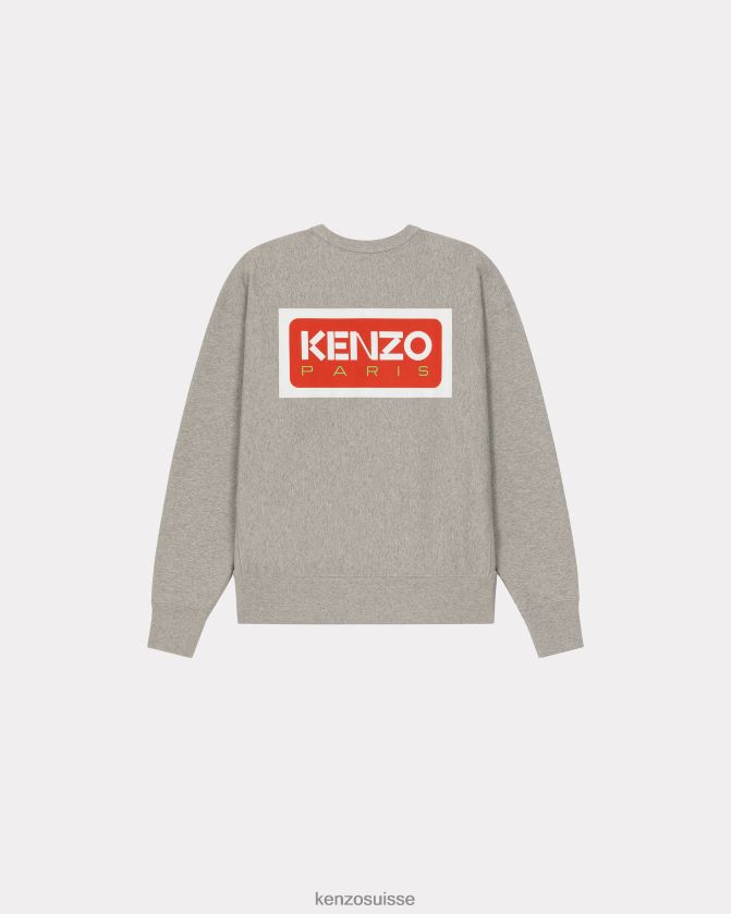 Kenzo sweat oversize paris Hommes gris perle D2804X80 vêtements