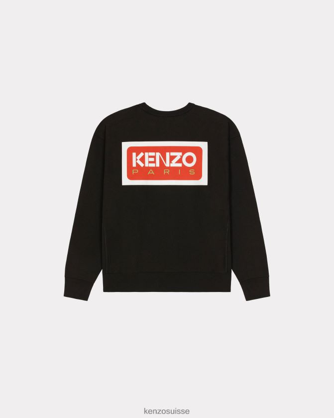 Kenzo sweat oversize paris Hommes noir D2804X78 vêtements