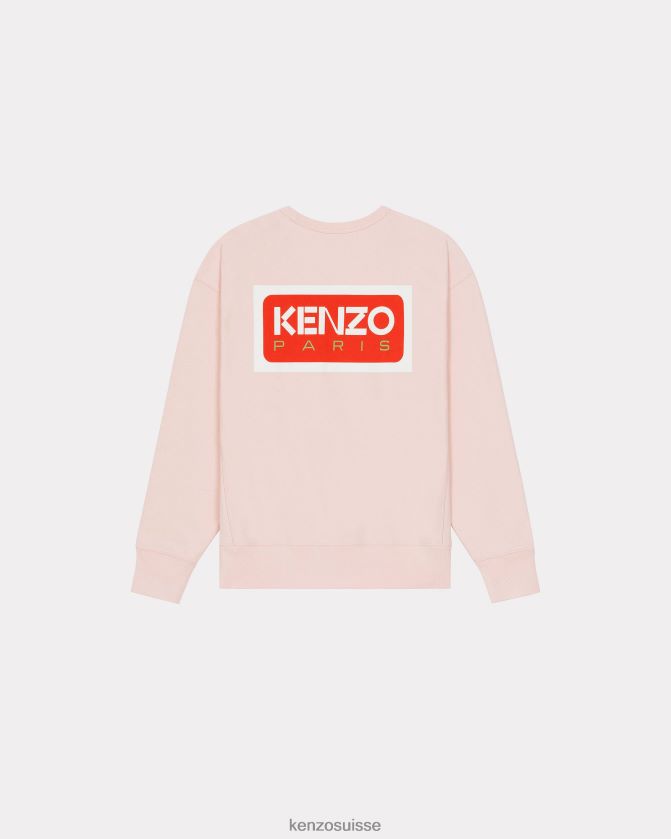 Kenzo sweat oversize paris Hommes rose fané D2804X187 vêtements