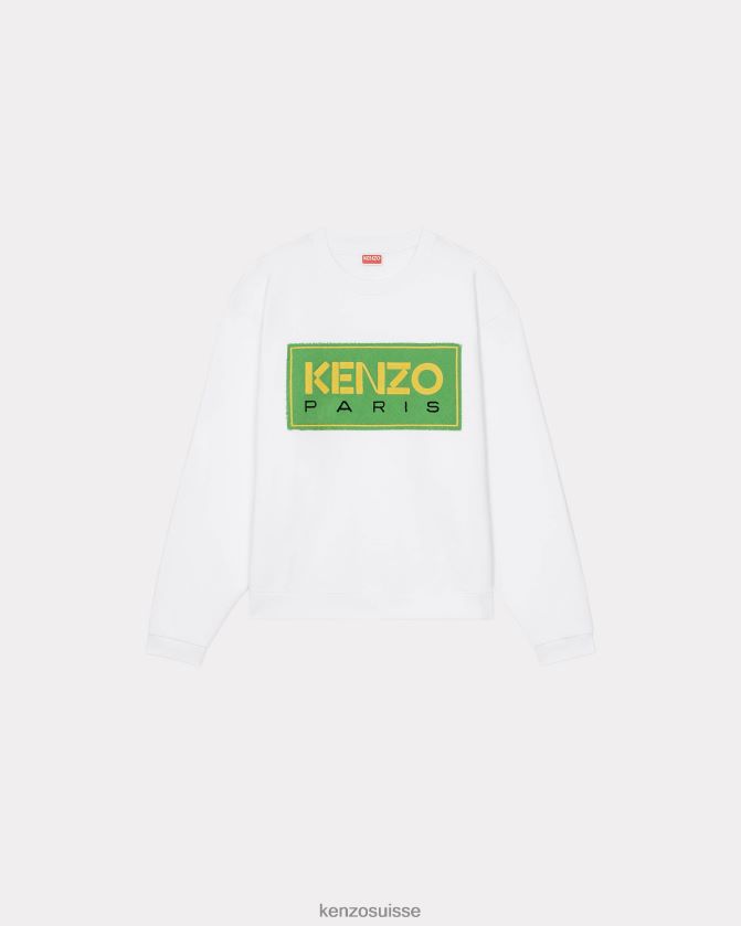 Kenzo sweat parisien Hommes blanc D2804X110 vêtements