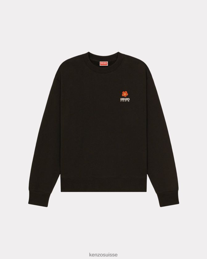 Kenzo sweat-shirt avec écusson de fleur de boke Hommes noir D2804X21 vêtements