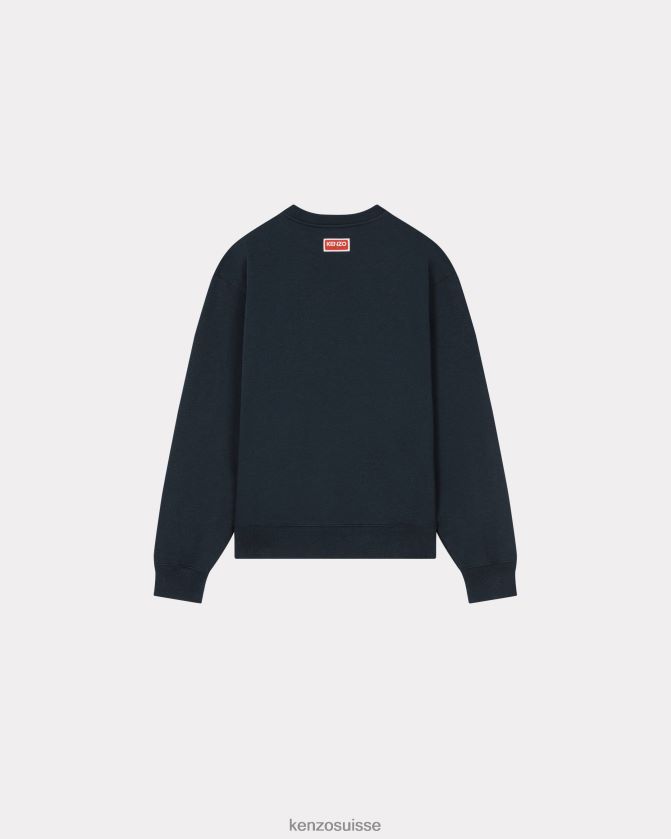 Kenzo sweat-shirt fleur de boke Hommes bleu nuit D2804X95 vêtements