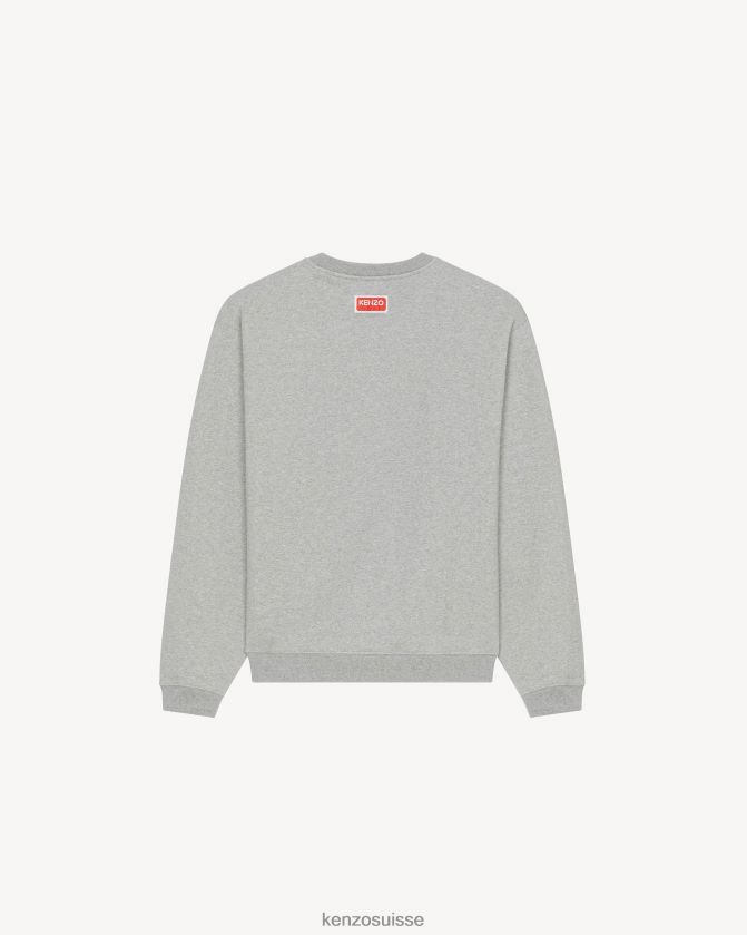 Kenzo sweat-shirt fleur de boke Hommes gris perle D2804X365 vêtements