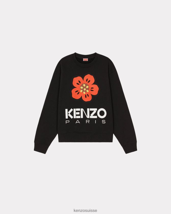 Kenzo sweat-shirt fleur de boke Hommes noir D2804X73 vêtements