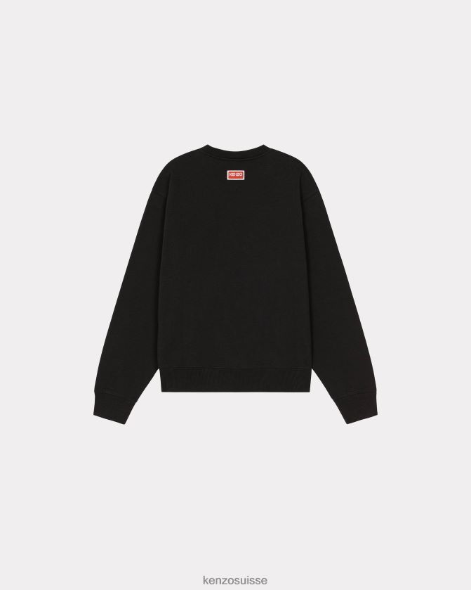 Kenzo sweat-shirt fleur de boke Hommes noir D2804X73 vêtements