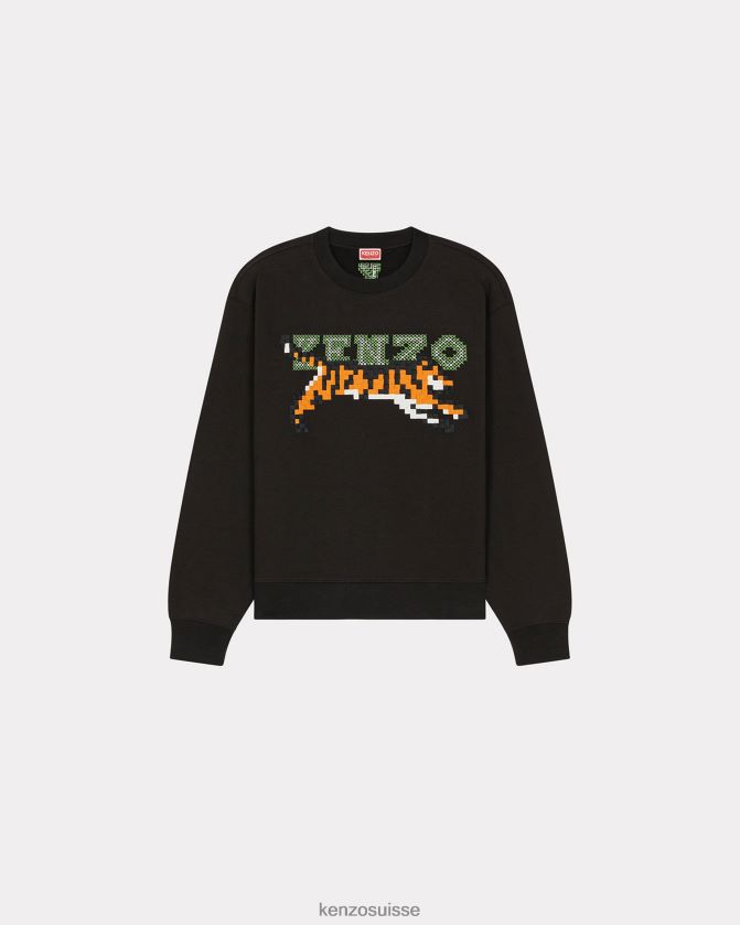 Kenzo sweat-shirt pixel Hommes noir D2804X97 vêtements