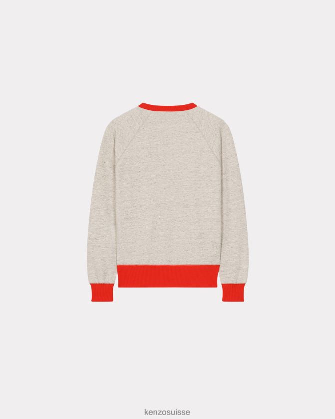 Kenzo sweat slim rue vivienne Hommes gris perle D2804X192 vêtements