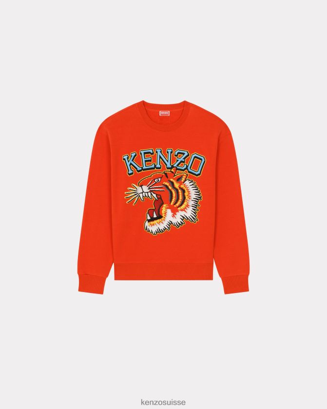 Kenzo sweat tigre varsity jungle Hommes rouge moyen D2804X86 vêtements