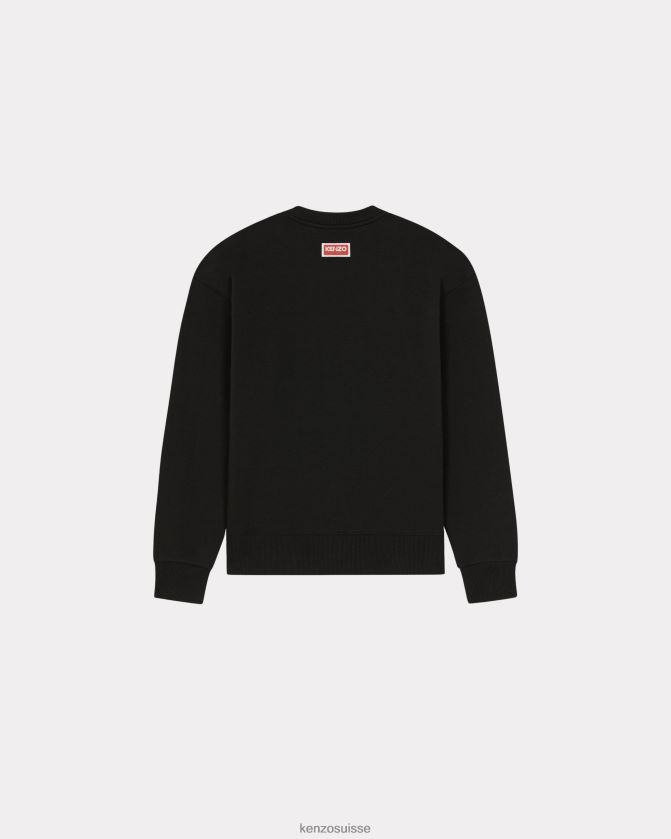 Kenzo sweat 'varsity jungle' éléphant Hommes noir D2804X64 vêtements