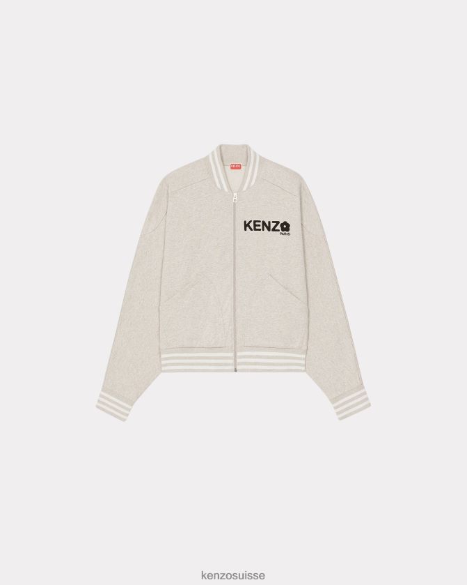 Kenzo sweat zippé boke flower 2.0' Hommes gris pale D2804X248 vêtements