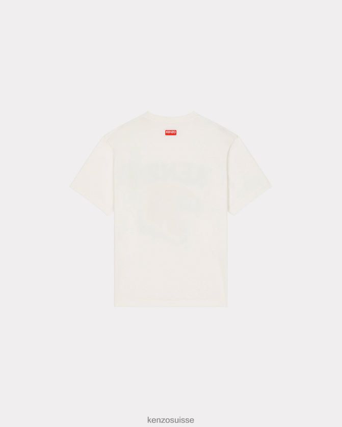 Kenzo T-shirt oversize tigre de Varsity Jungle Hommes blanc cassé D2804X173 vêtements