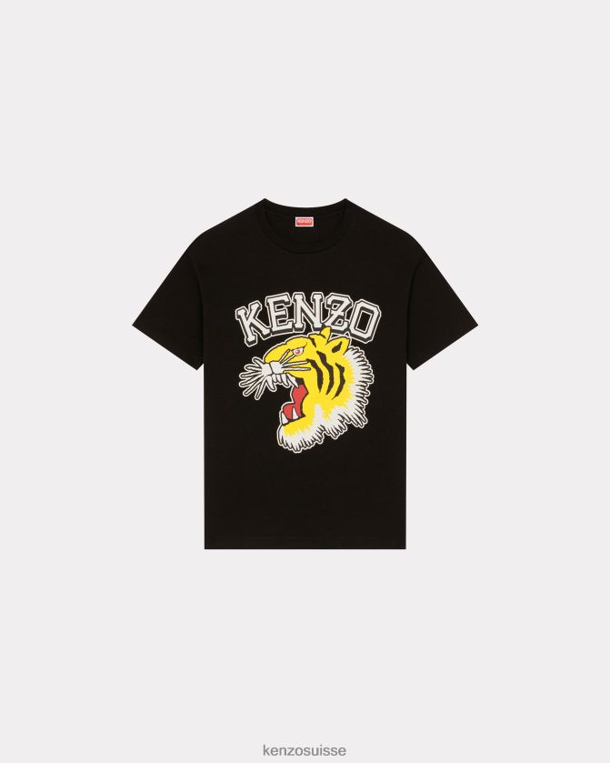 Kenzo T-shirt oversize tigre de Varsity Jungle Hommes noir D2804X188 vêtements
