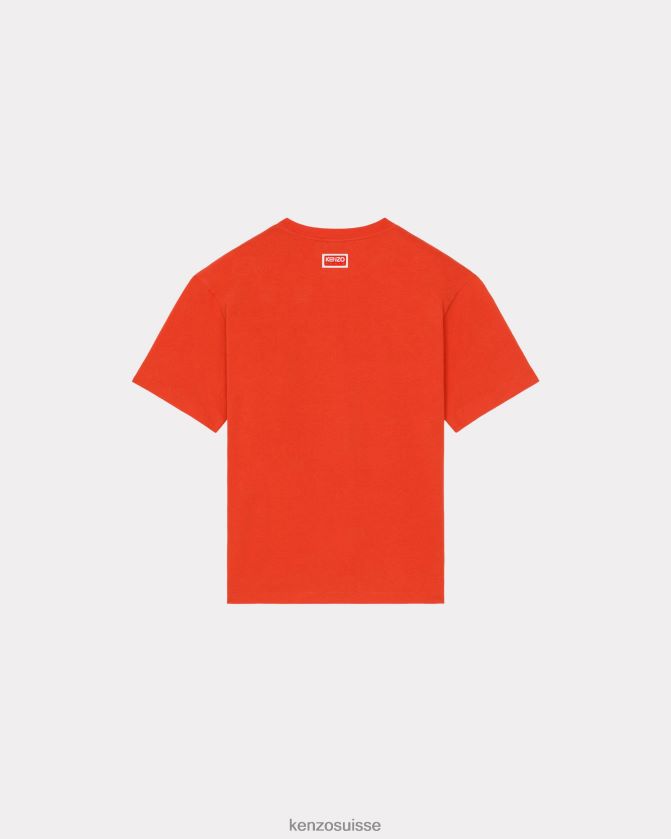 Kenzo T-shirt oversize tigre de Varsity Jungle Hommes rouge moyen D2804X176 vêtements