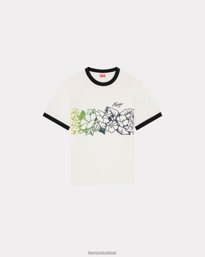 Kenzo T-shirt slim "tatouage de fleurs aloha" Hommes multicolore D2804X224 vêtements