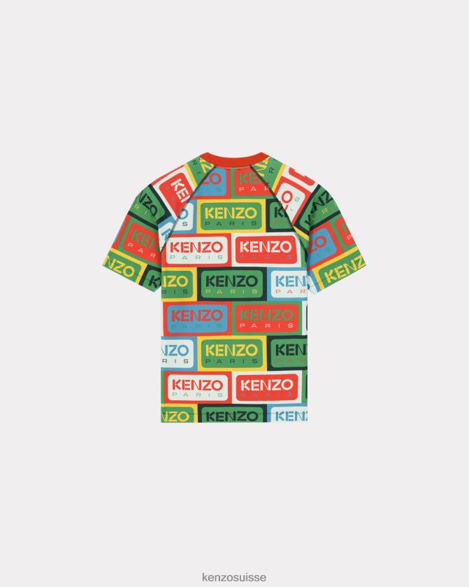 Kenzo t-shirt ajusté des labels Hommes multicolore D2804X362 vêtements
