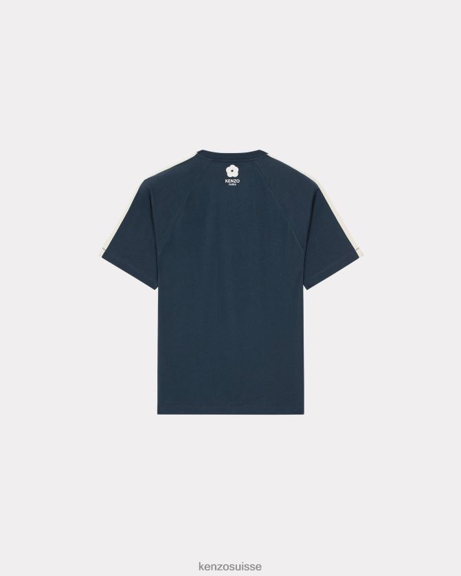 Kenzo t-shirt ajusté éléphant Hommes bleu nuit D2804X15 vêtements