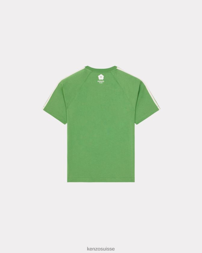 Kenzo t-shirt ajusté éléphant Hommes herbe verte D2804X228 vêtements